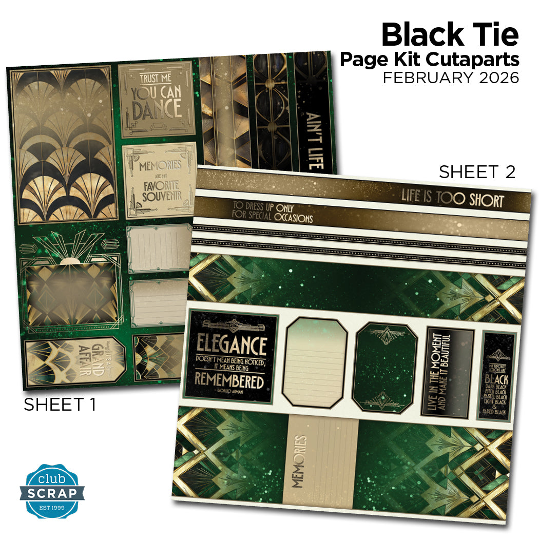 Black Tie Page Cutaparts