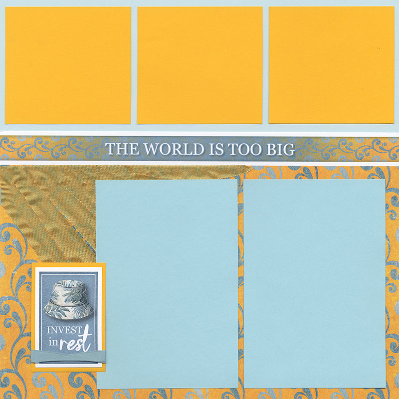 Cabana 12x12 Gold Print