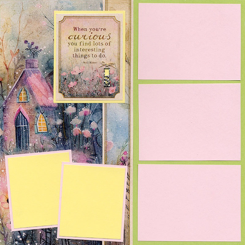 Cottage Garden 12x12 House Print