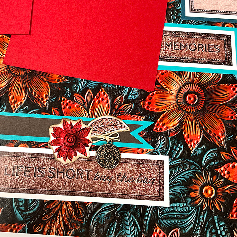 Impressed Copper Circle Charms