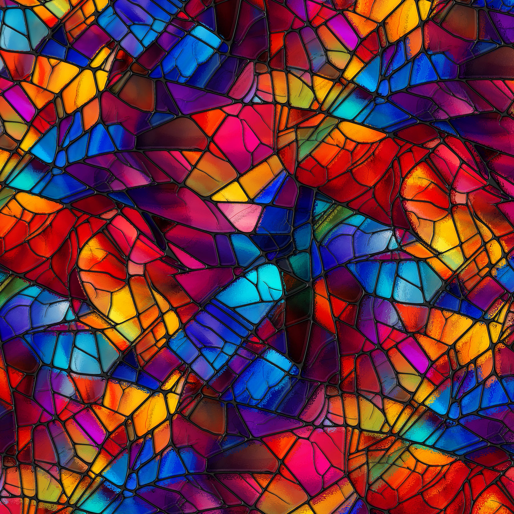 Stained Glass 12x12 Small Print