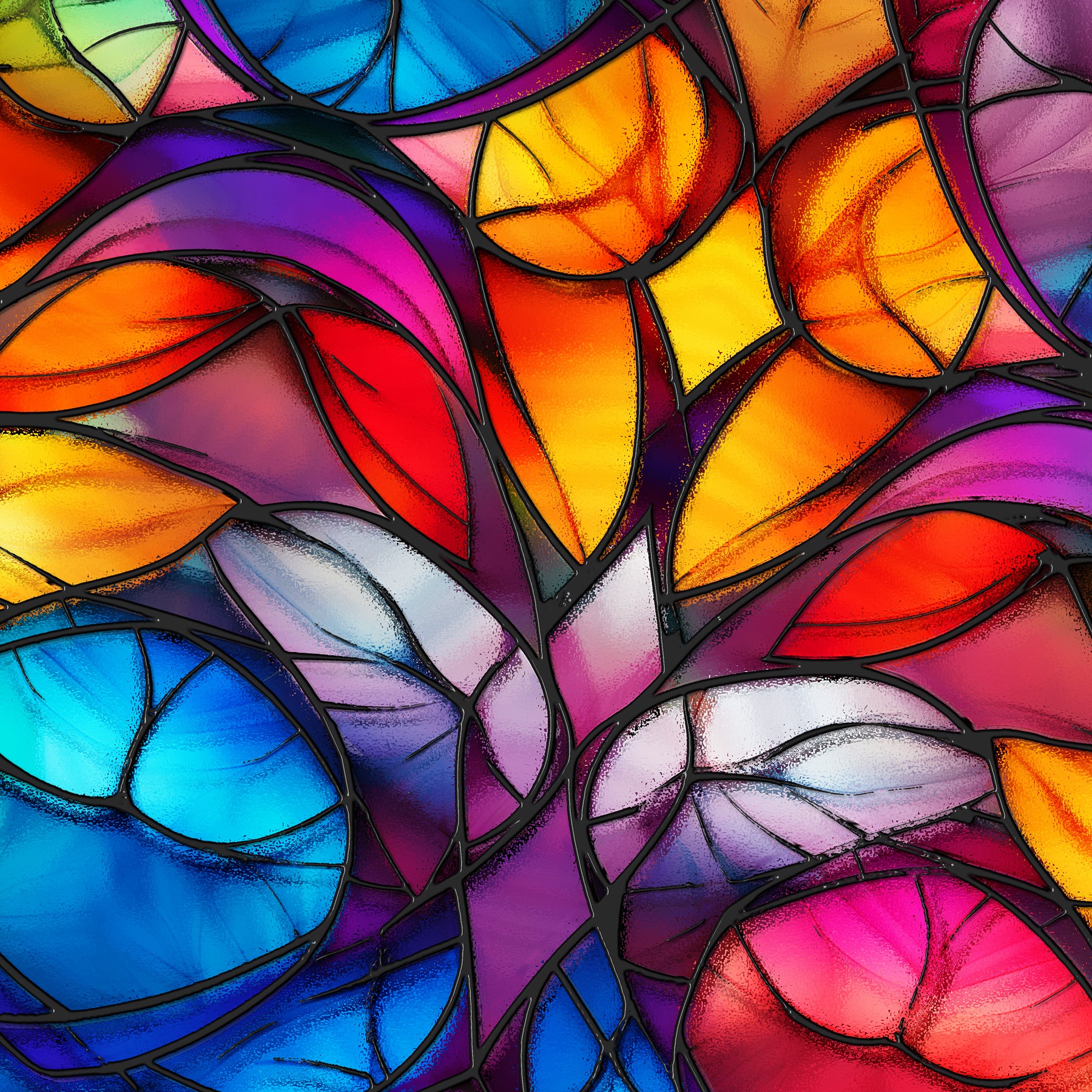 Stained Glass 12x12 Large Print