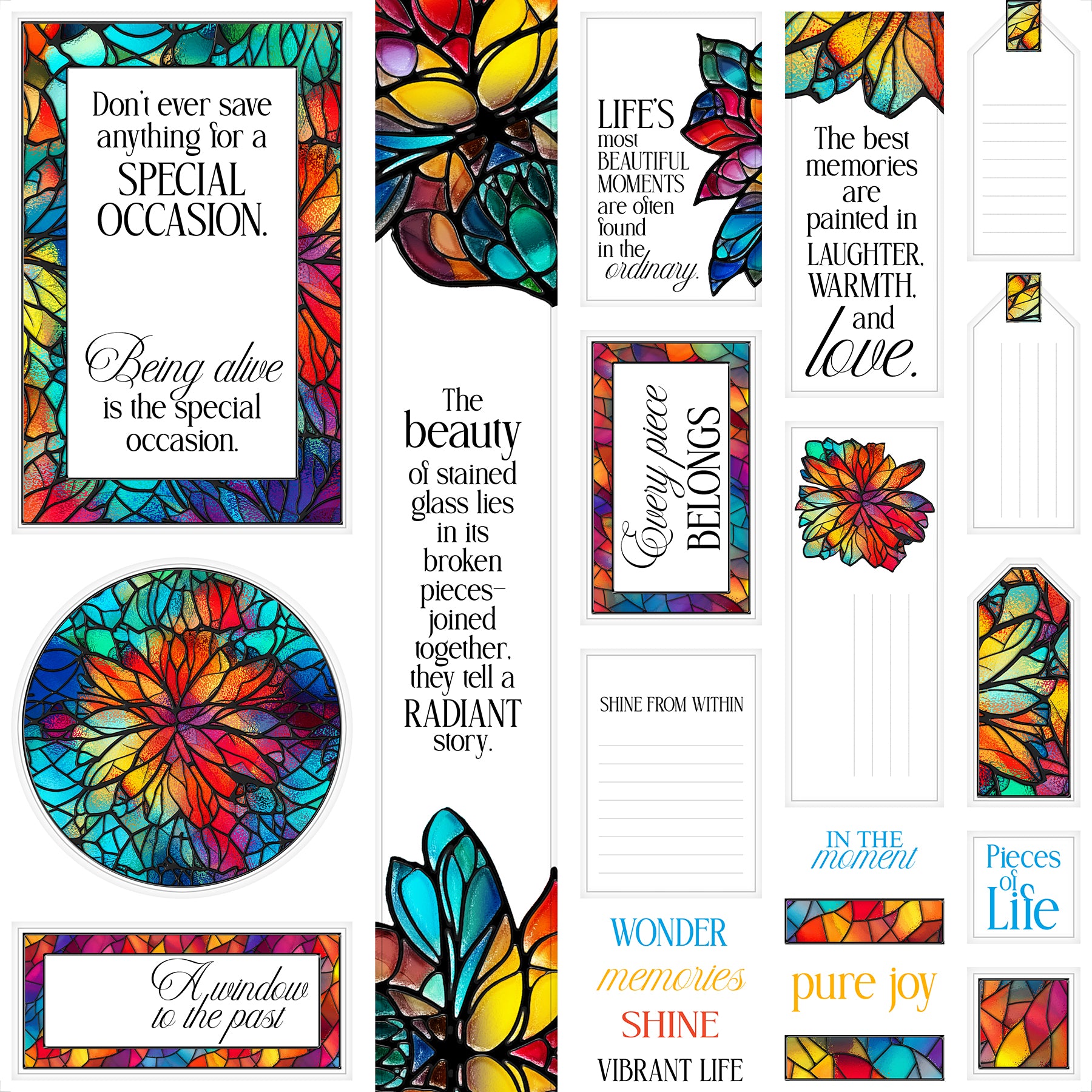 Stained Glass Page Cutaparts