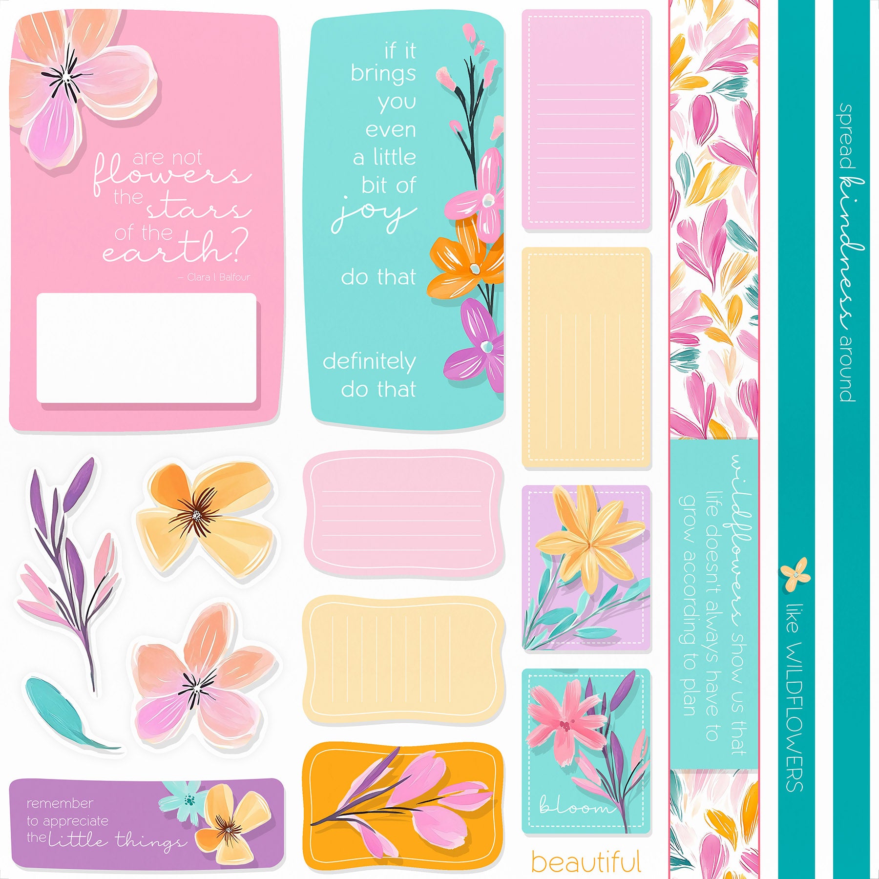 Tiny Blossoms Page Cutaparts