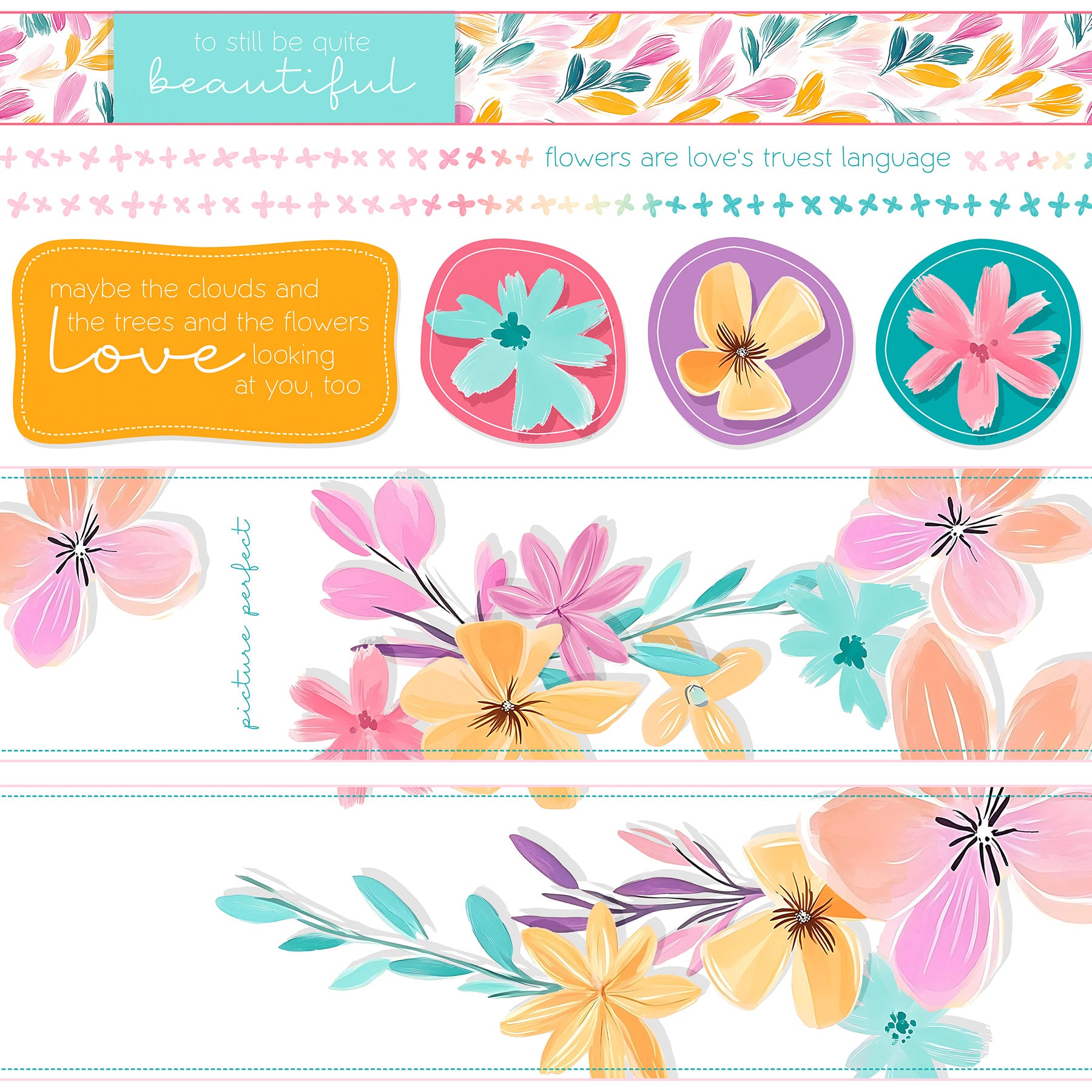 Tiny Blossoms Page Cutaparts