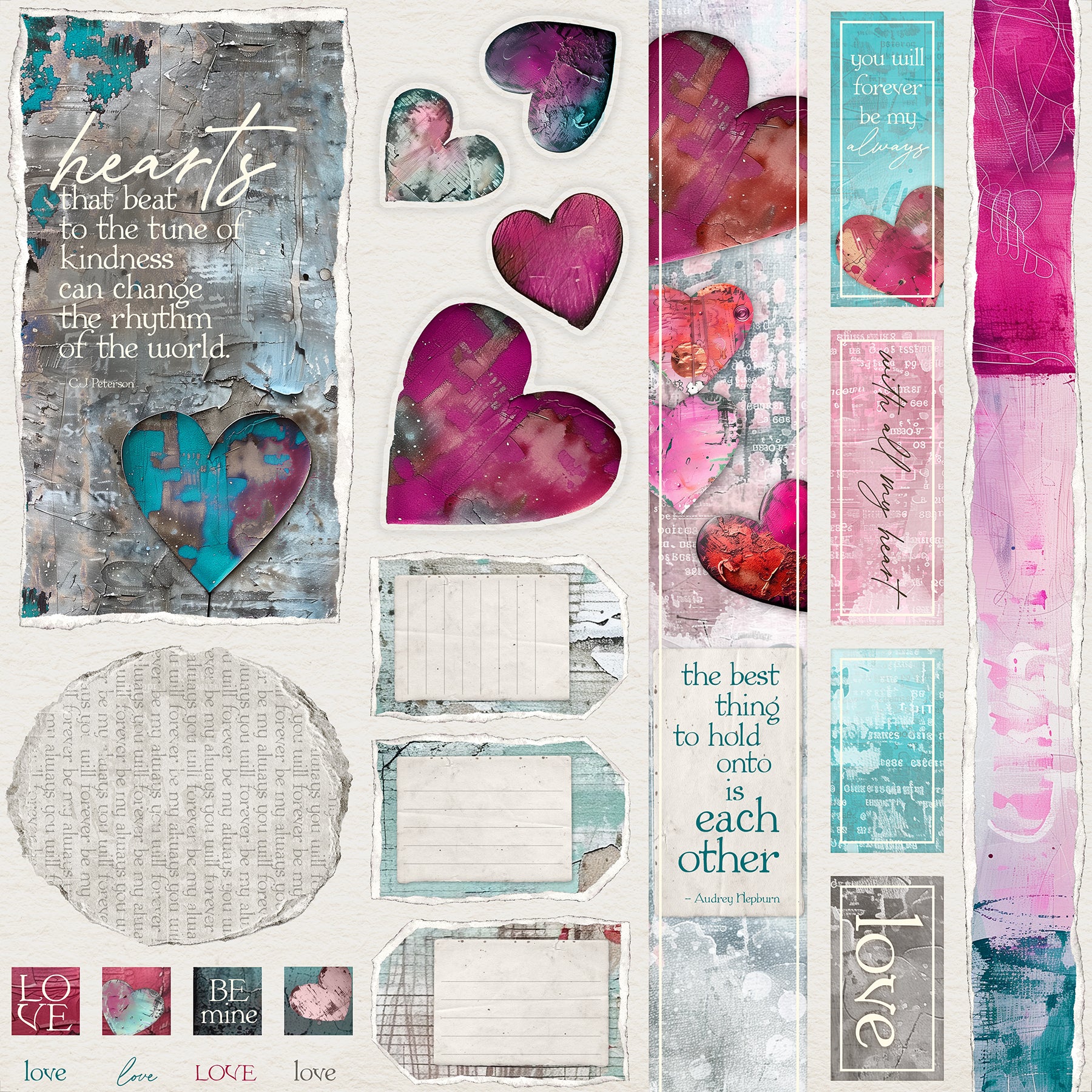 Heartfelt Page Cutaparts