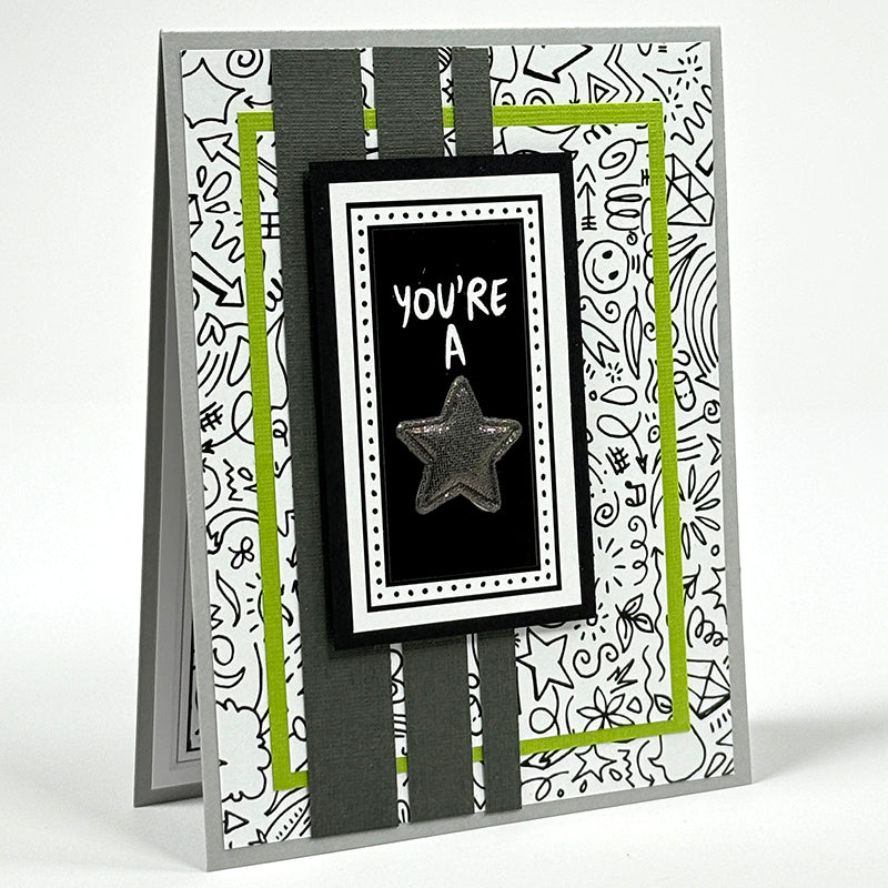 Doodles 12x12 Bonus Text Weight Print