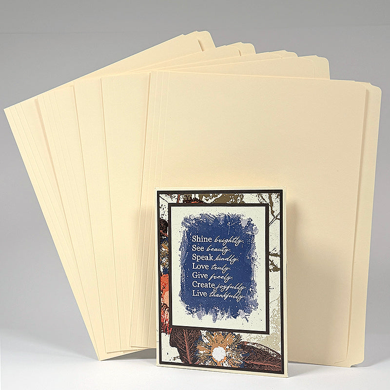 5 pack Straight Cut File Folders