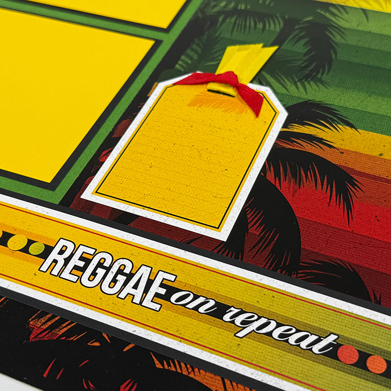 One Love 12x12 Horizontal Stripe Print