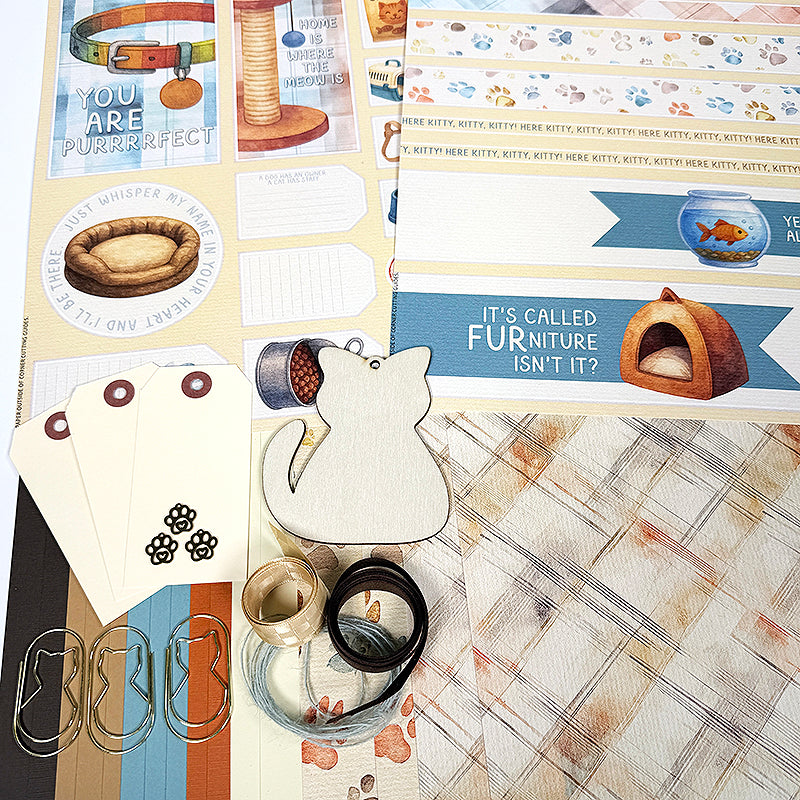 Wags and Whiskers - Cat Page Kit