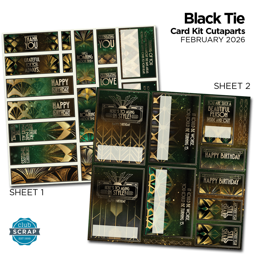Black Tie Card Cutaparts