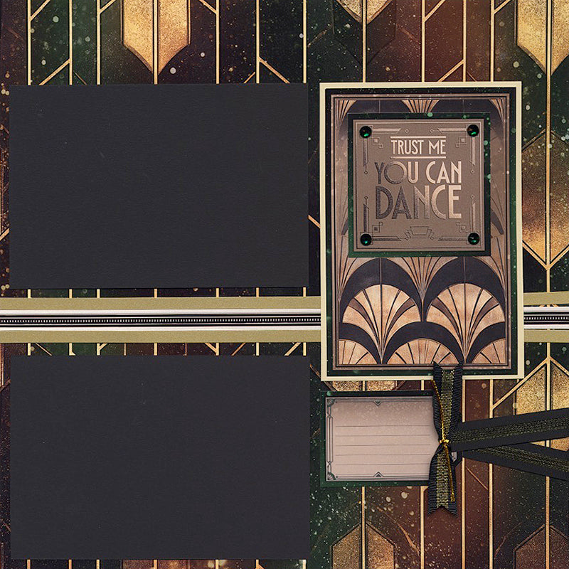 Black Tie 12x12 Chevron Print