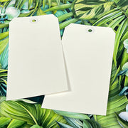 Rainforest Large White Tags