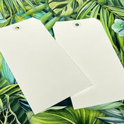 Rainforest Large White Tags