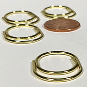 Round and Round Gold Clips