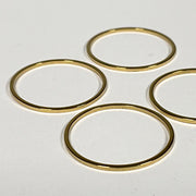 Round and Round Gold Rings