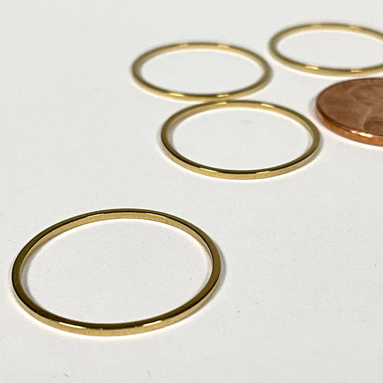 Round and Round Gold Rings