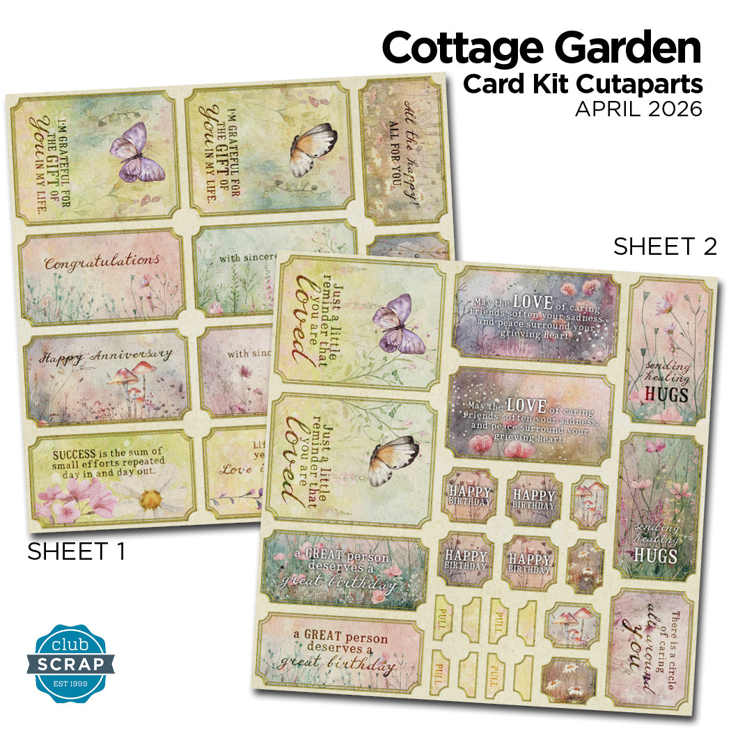 Cottage Garden Card Cutaparts