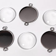 Coastal Bezels with Glass Domes