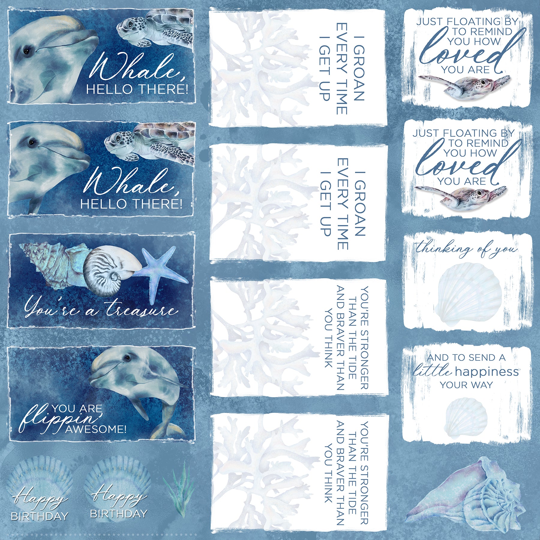 Sea Life Card Cutaparts