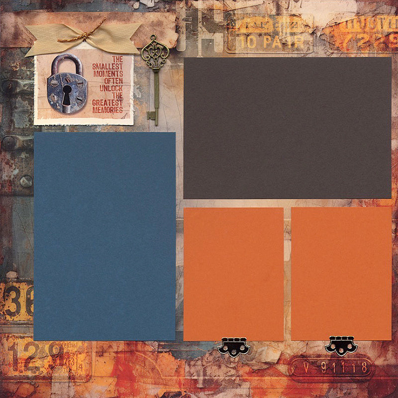 Rustique 12x12 Rust Print