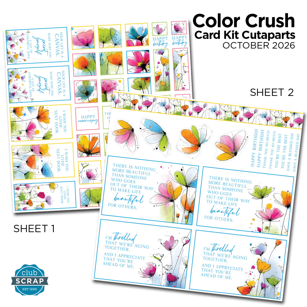 Color Crush Card Cutaparts