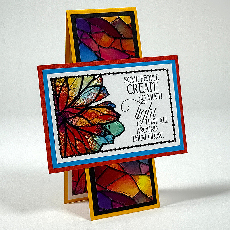 Stained Glass 12x12 Card Print