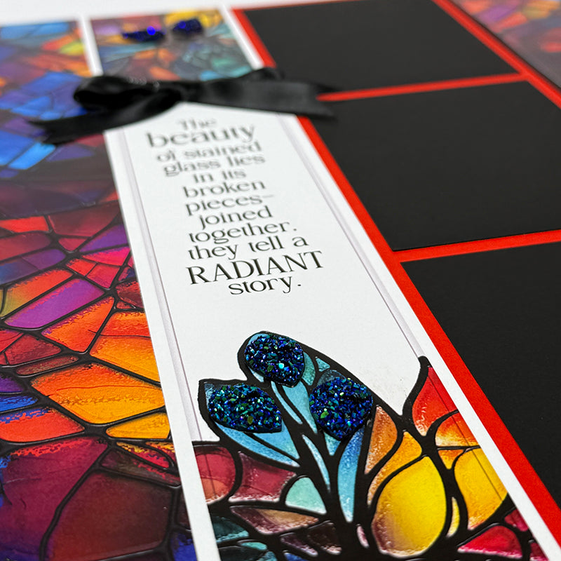 Stained Glass Teardrop Sparkle Gems