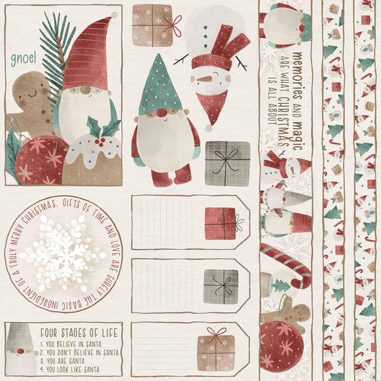 Gnome for Christmas Page Cutaparts
