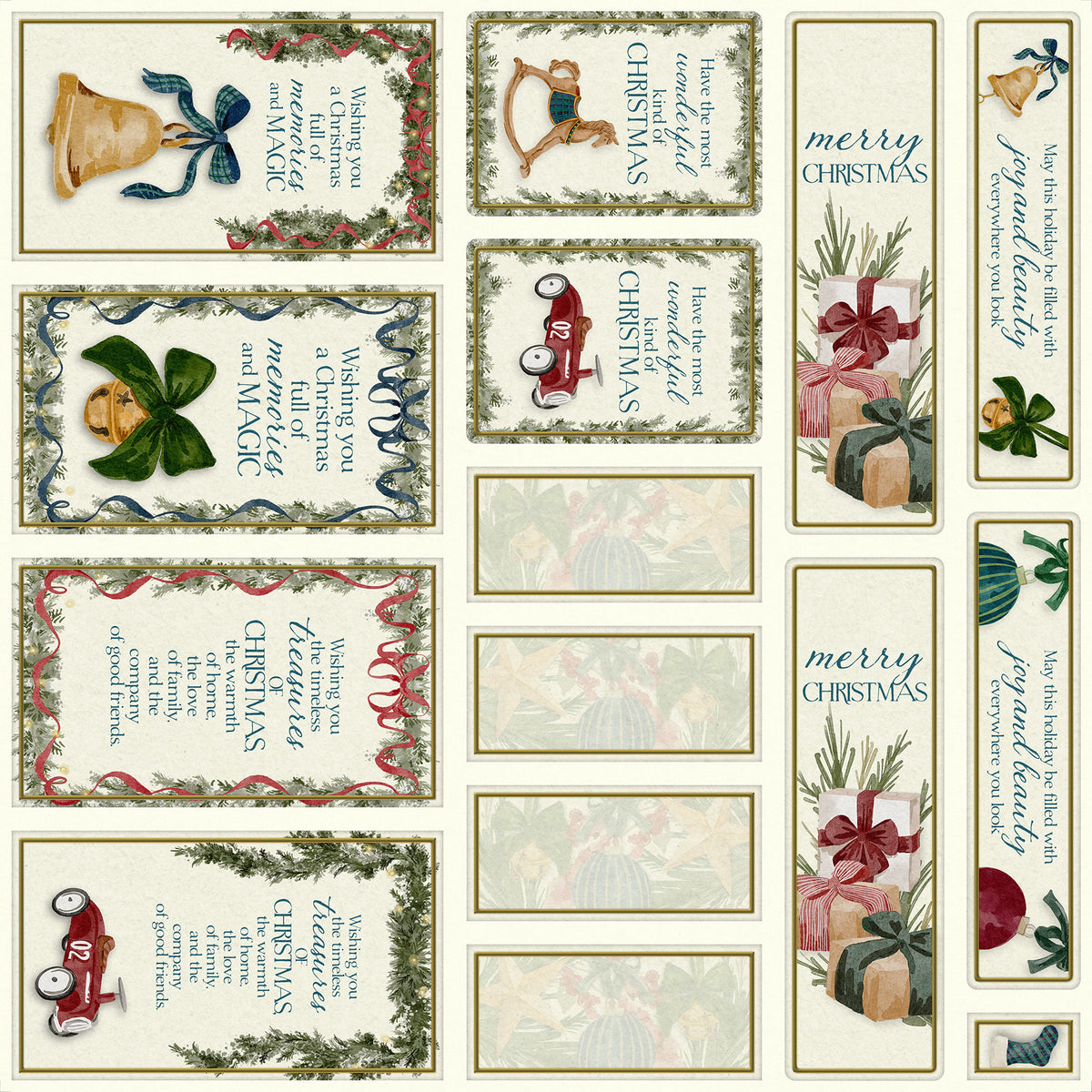 Timeless Christmas Card Cutaparts