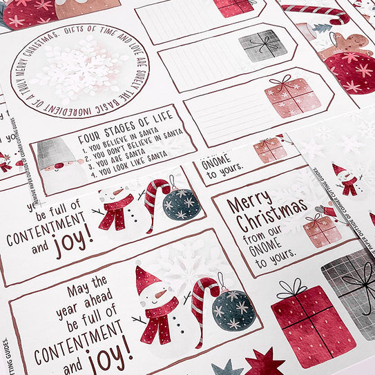 Gnome for Christmas Page Cutaparts