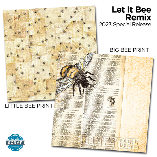 Let It Bee Remix 12x12 Prints