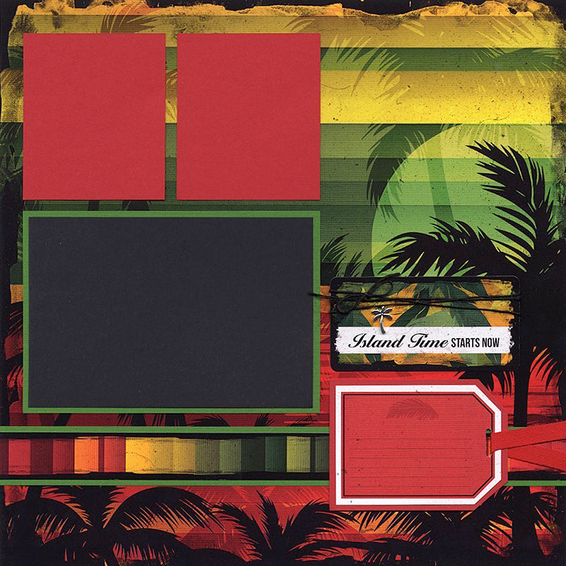 One Love 12x12 Horizontal Stripe Print