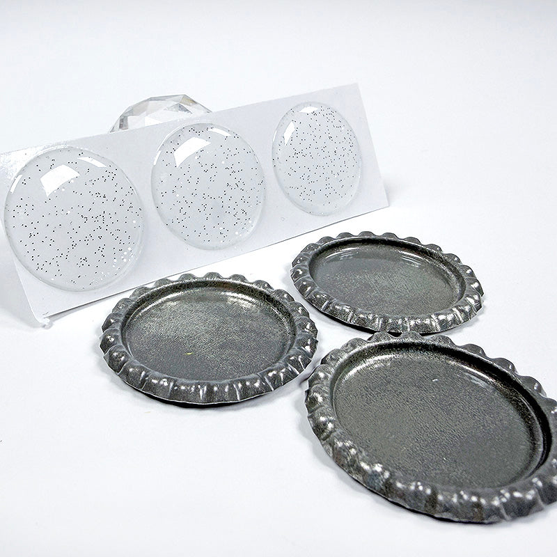 One Love Bottle Caps with Epoxy Stickers