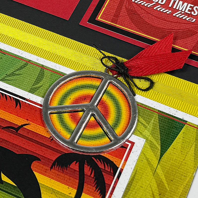 One Love Jumbo Peace Charm