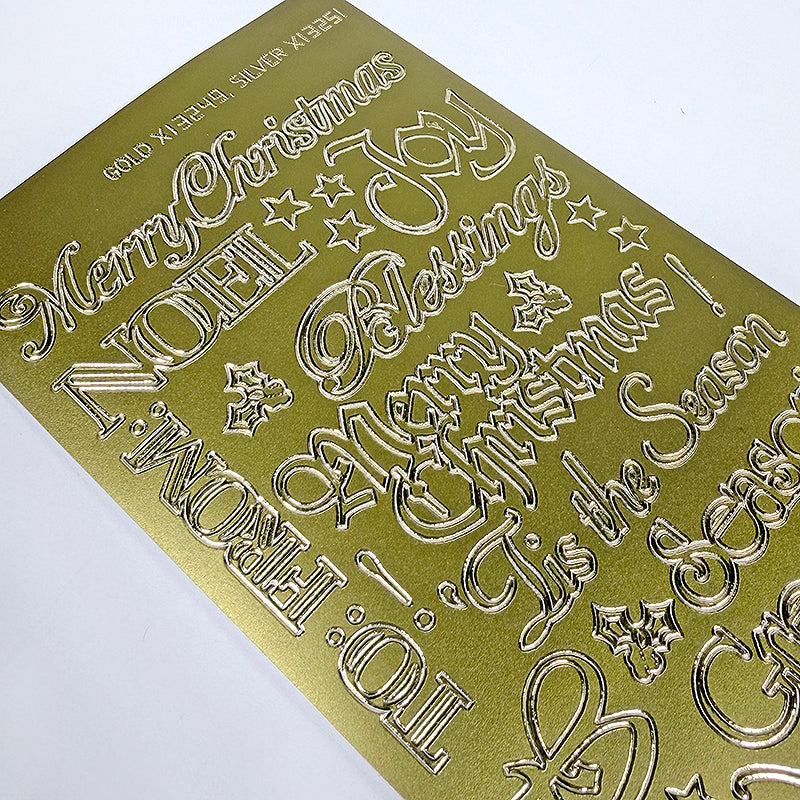 Timeless Christmas Holiday Dazzle Stickers