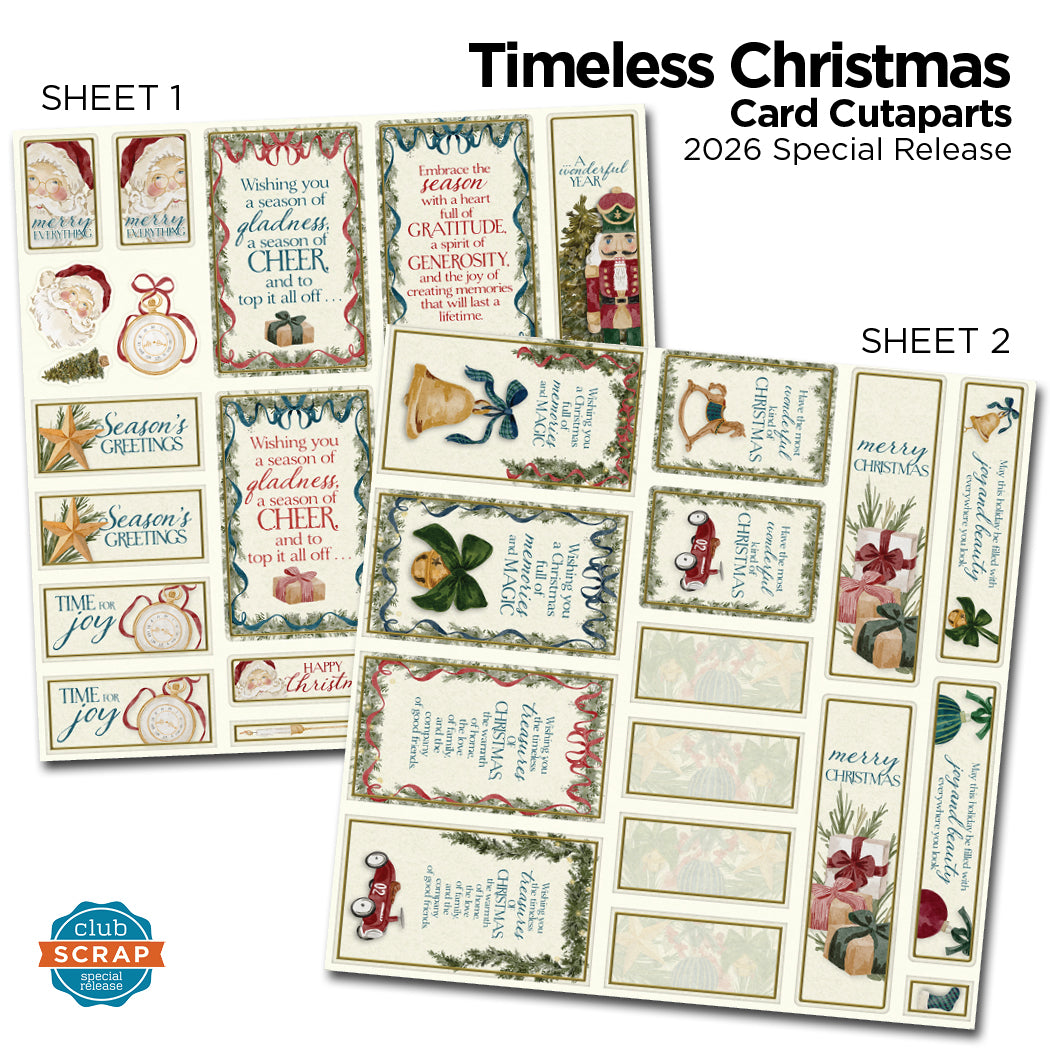 Timeless Christmas Card Cutaparts